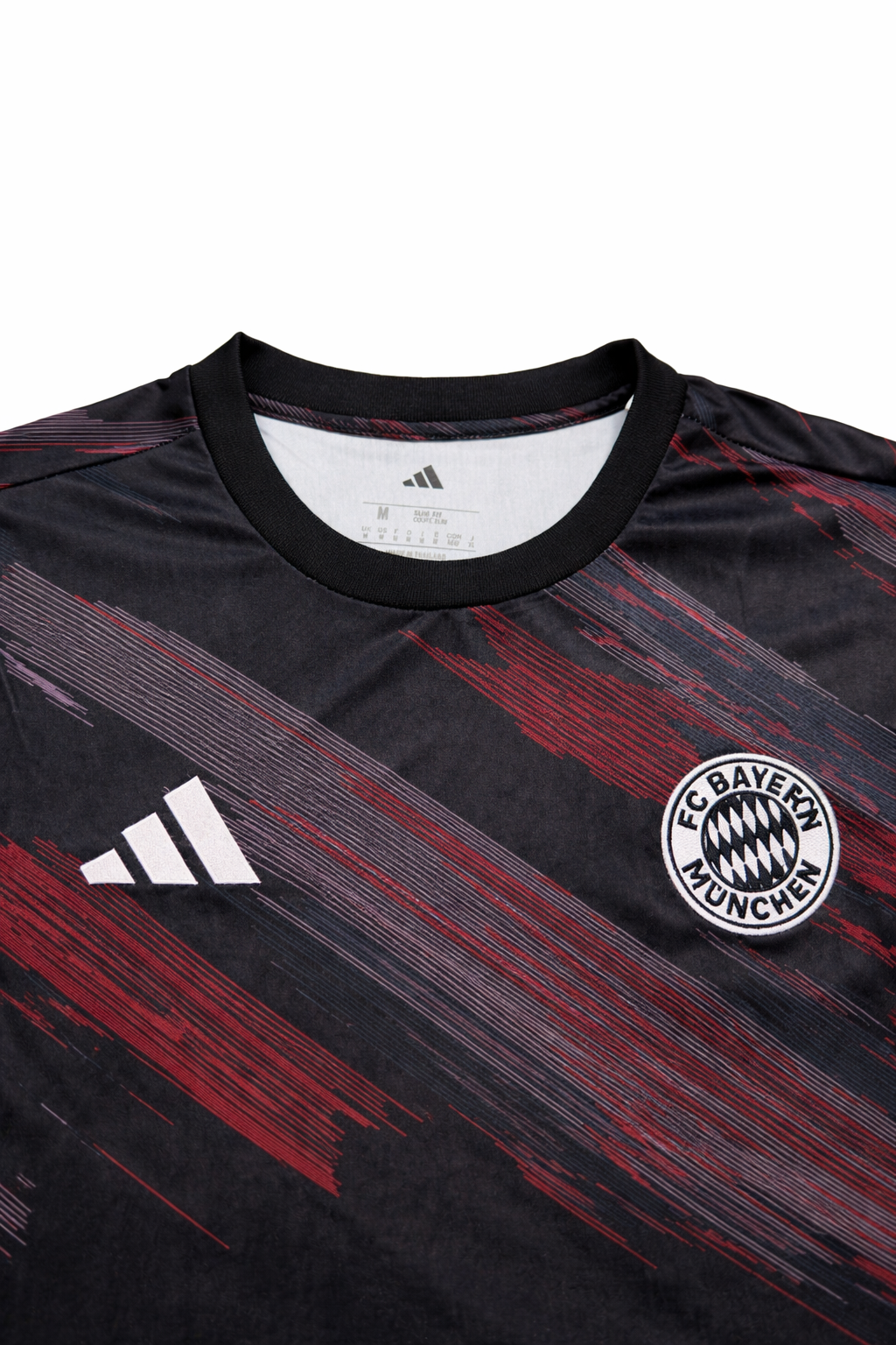 ⚫ Bayern Munich Training Black/Red Diagonal 2024/25 Fan Version