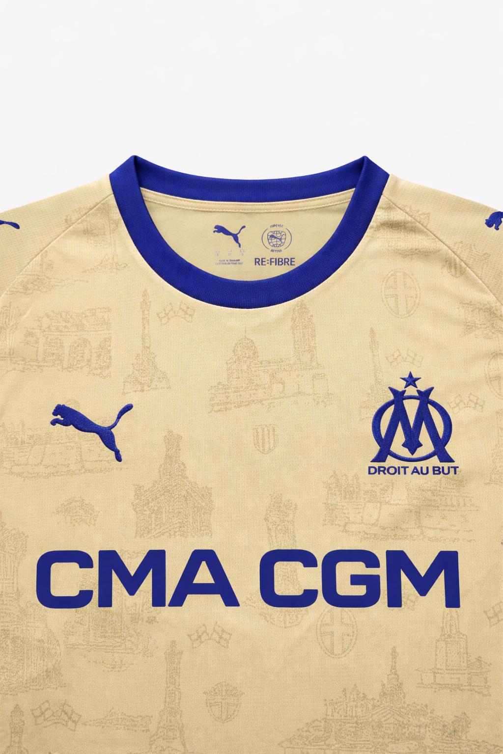 💛 Olympique de Marseille Third Yellow Landmarks 2024/25 Fan Version