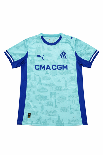 🔵 Olympique de Marseille Away Turquoise Landmarks 2024/25 Fan Version