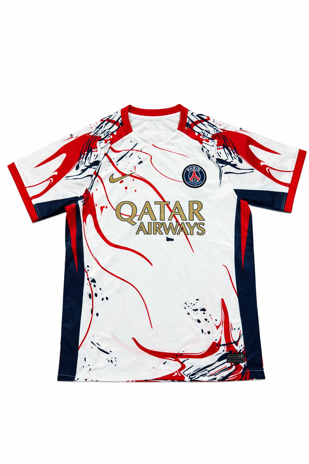 ⚪ PSG Away White/Red Splash 2024/25 Fan Version