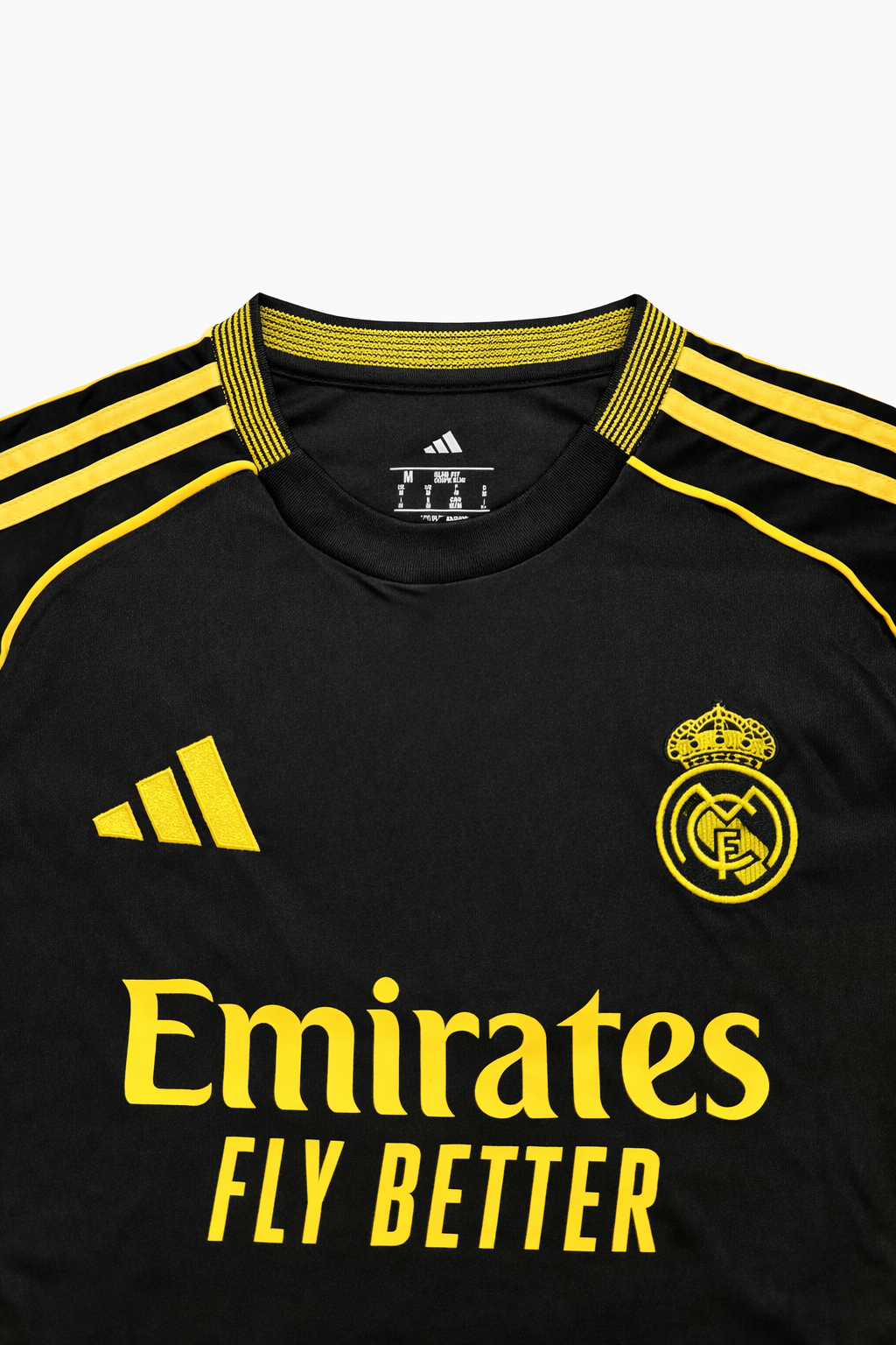 ⚫ Real Madrid Third Black/Yellow 2024/25 Fan Version