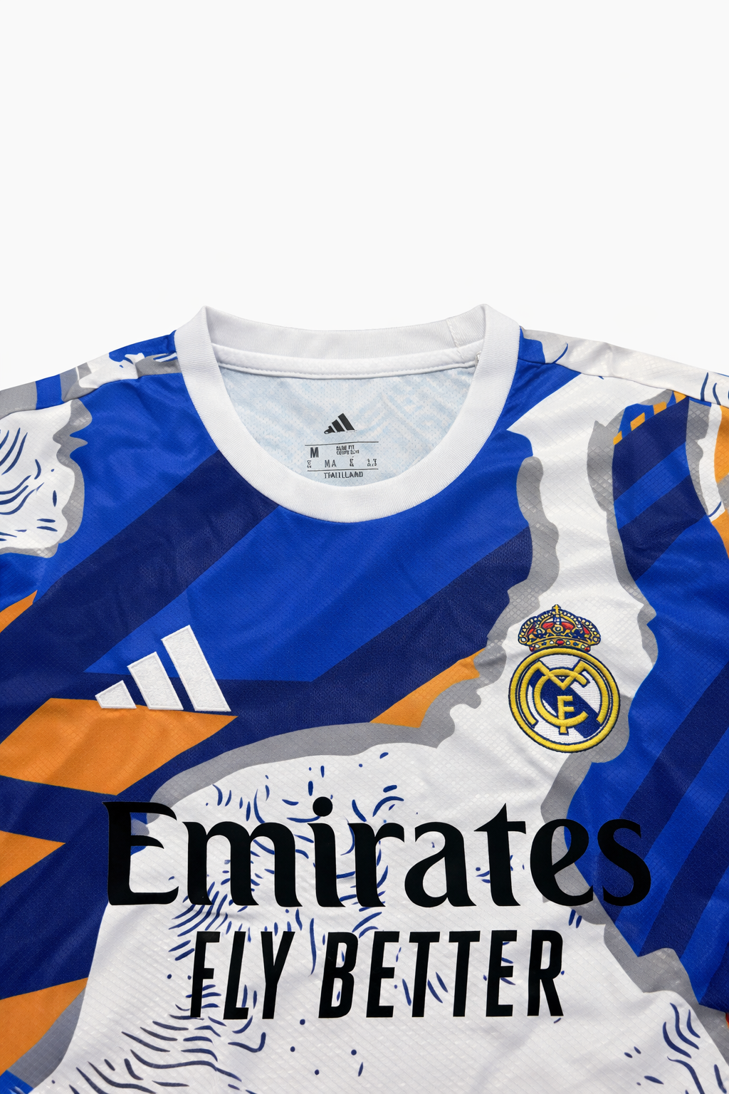 🎨 Real Madrid Special Edition Blue/Orange Abstract
