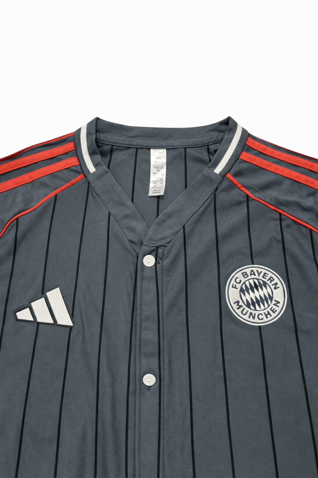 ⚫ Bayern Munich Special Edition Baseball Grey Pinstripe
